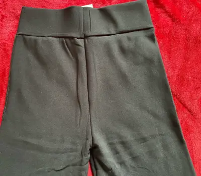 Pantalones anchos negros para yoga mujer - miniatura 4