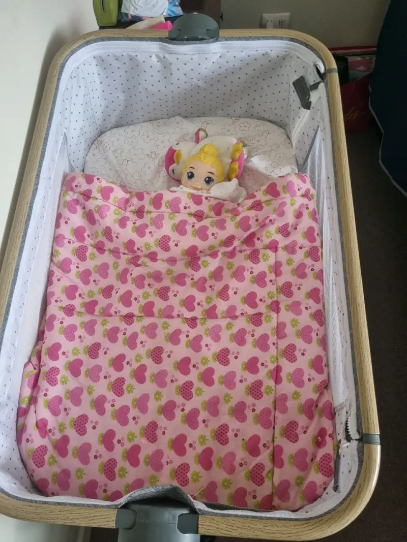 Cuna de bebé LuBabycas nueva con colchón - 5