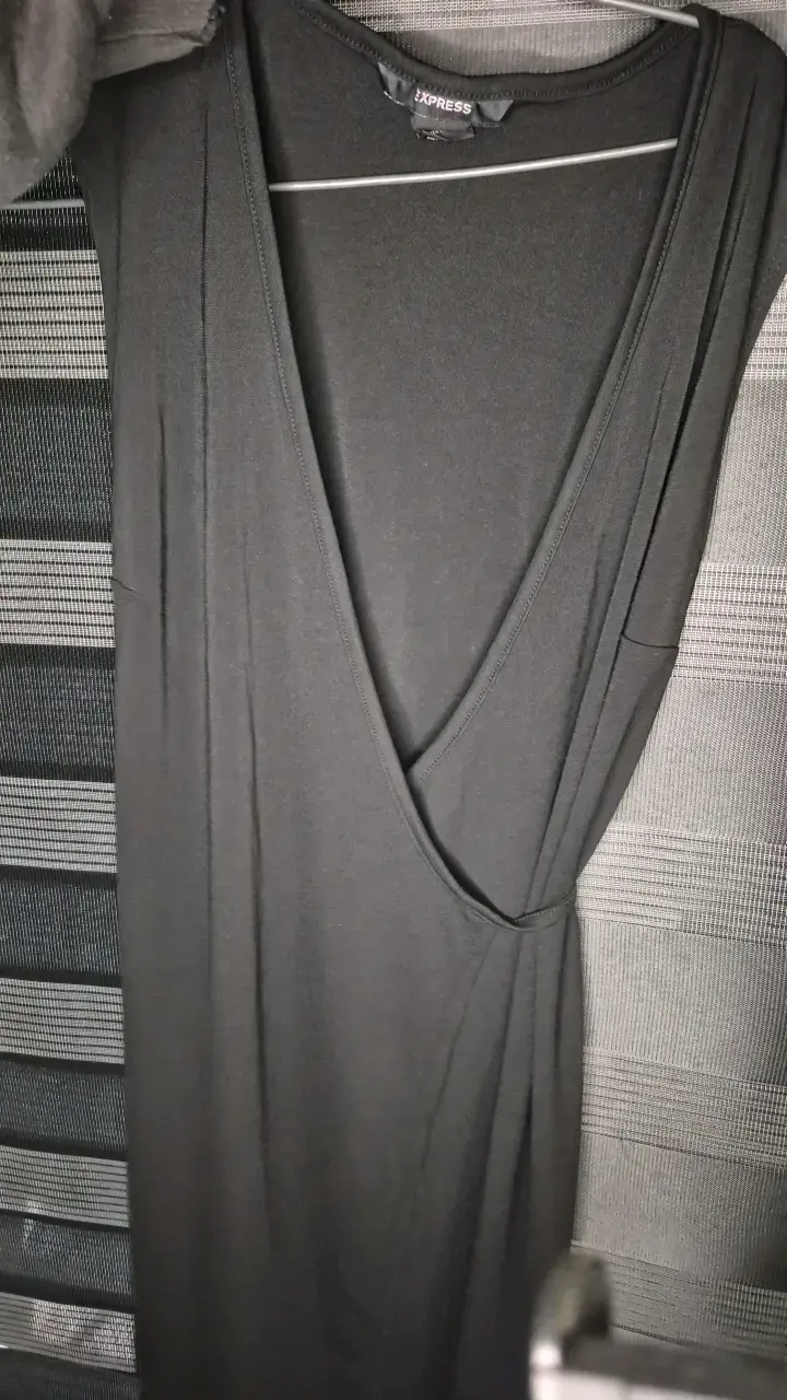 Vestido negro elegante Express talla 11/8 - 1
