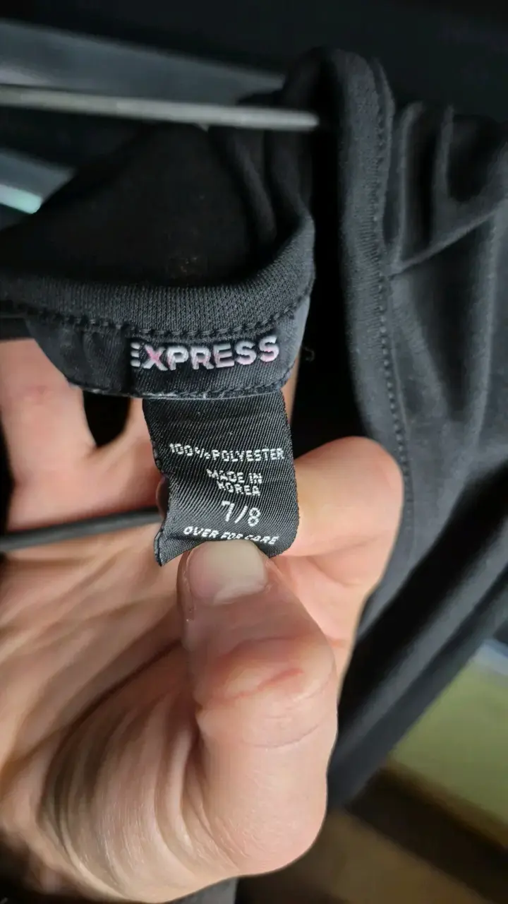 Vestido negro elegante Express talla 11/8 - 2