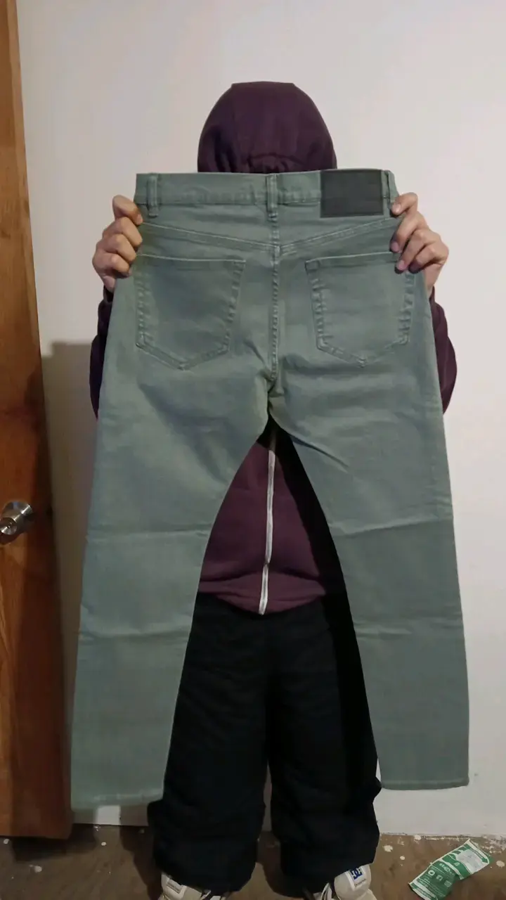 Jeans verdes Zara talla 38 - 4