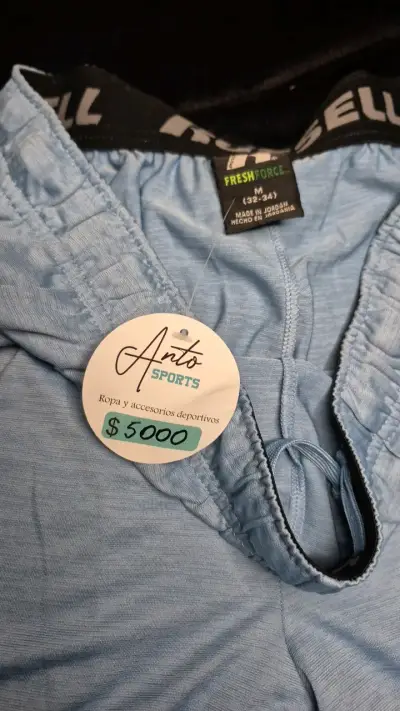 Shorts deportivos azules Russell para hombre - miniatura 3