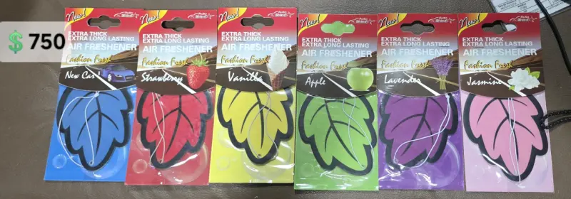 Set de Aromatizantes para Auto con Diferentes Fragancias