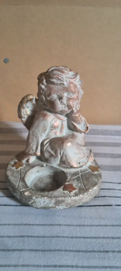 Portavelas / Figura Decorativa Ángel Querubín Pens - miniatura 1