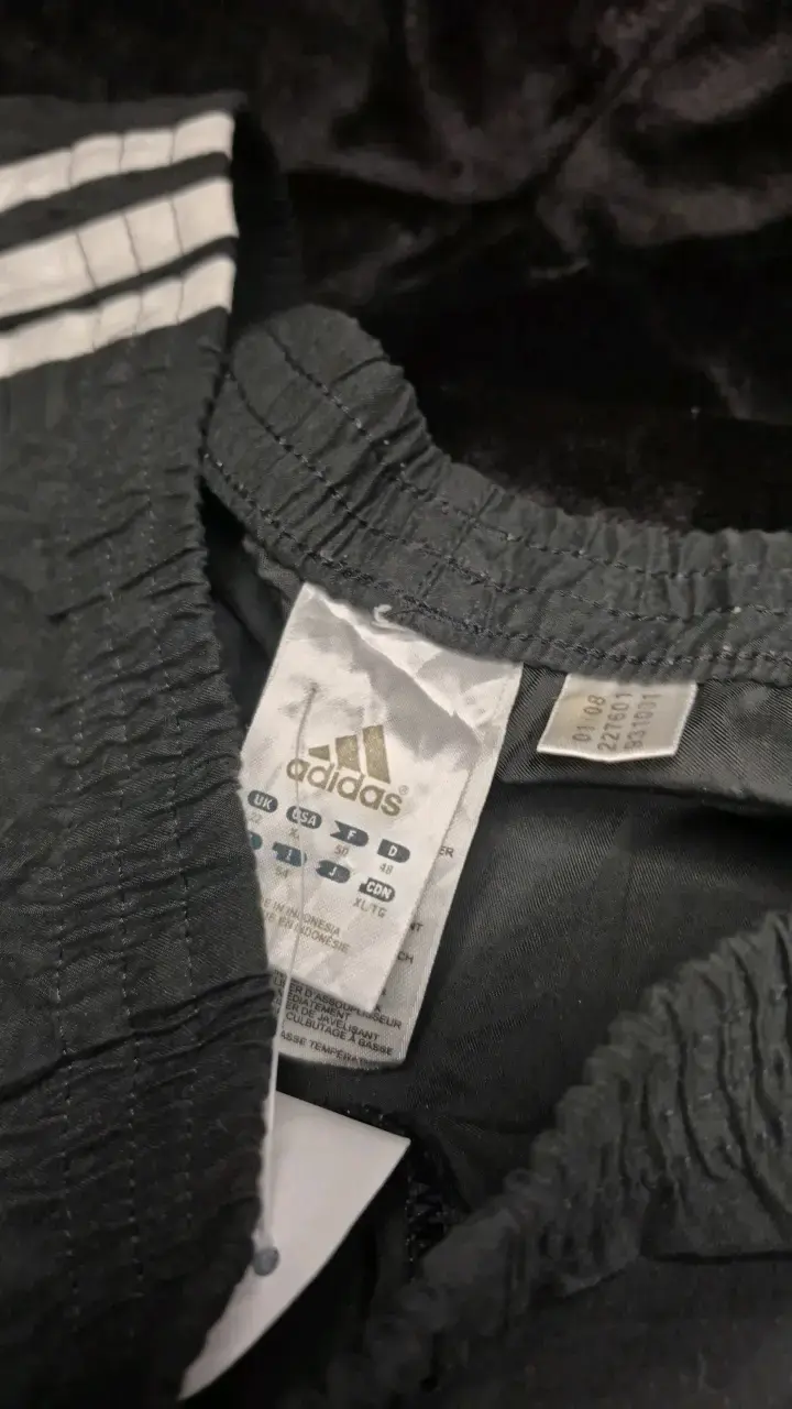 Pantalones deportivos negros Adidas con franjas - 3