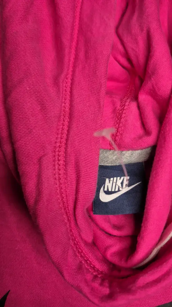 Polerón Y2K con capucha Nike rosa para mujer - 2
