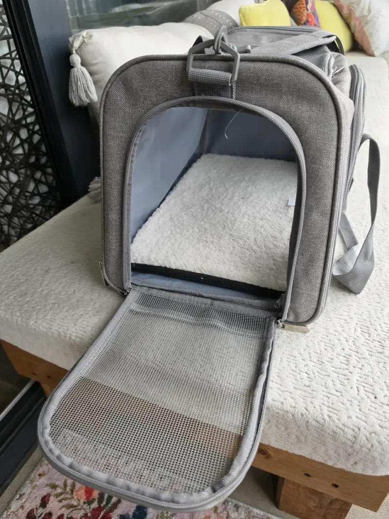 Mochila de viaje para mascotas Kulcan gris - 1