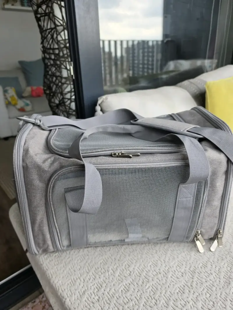 Mochila de viaje para mascotas Kulcan gris - 2