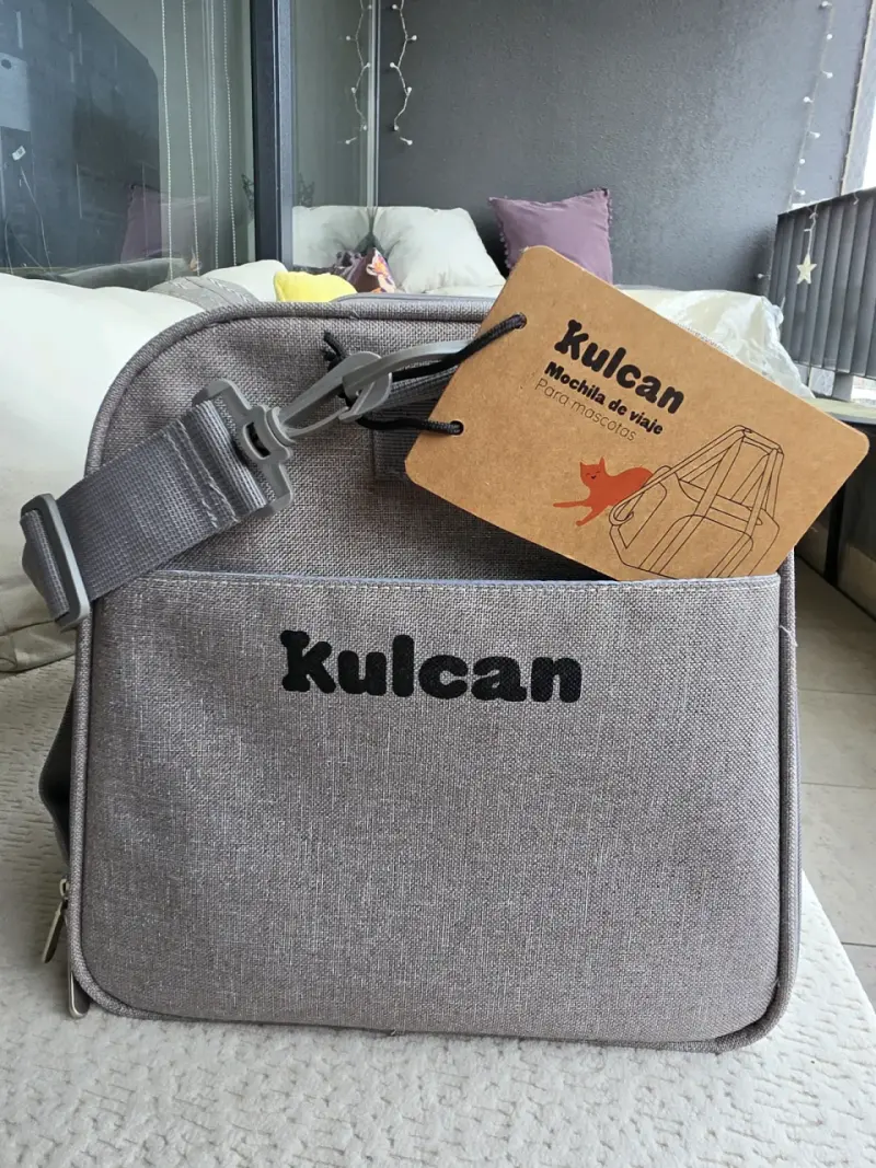 Mochila de viaje para mascotas Kulcan gris - 4
