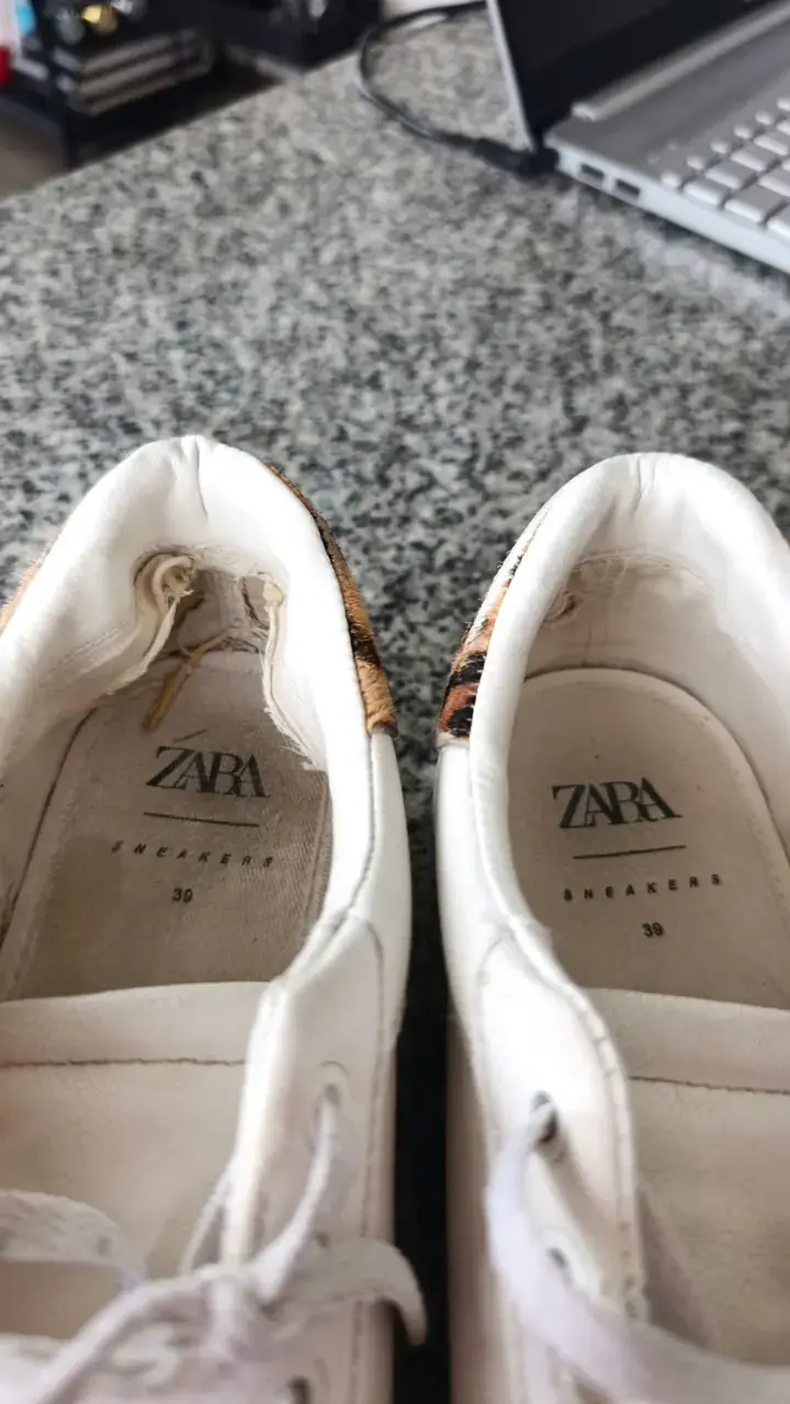 Zapatillas blancas ZARA #39 USADAS - 5