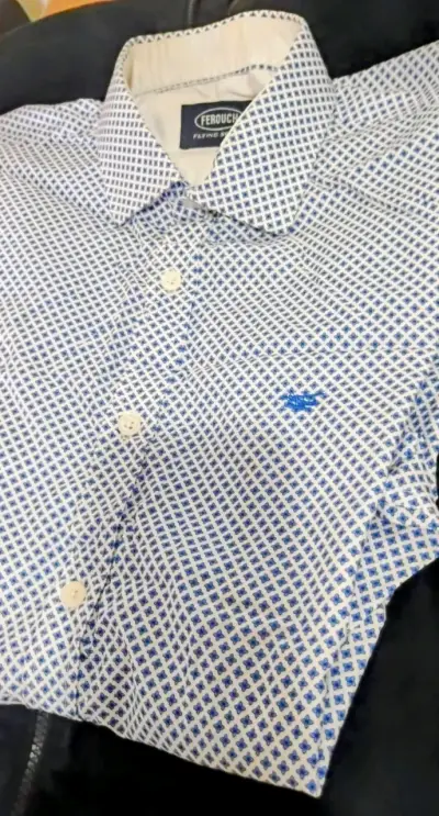 Camisa Ferouch estampada azul para hombre - miniatura 1