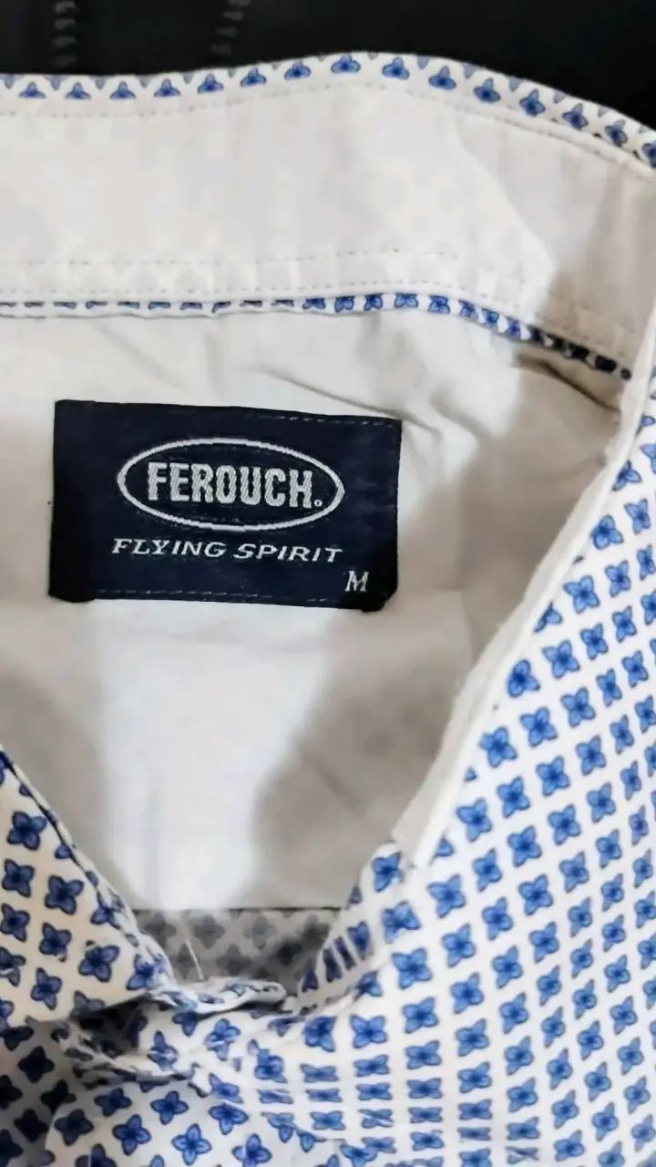 Camisa Ferouch estampada azul para hombre - 2