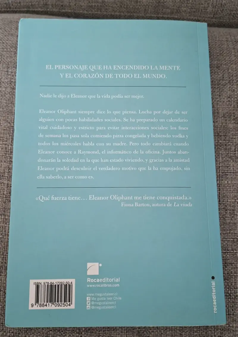 Libro 'Eleanor Oliphant está perfectamente'/ Gail - 2