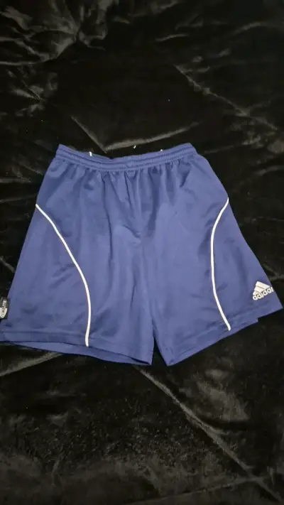 Shorts deportivos azul Adidas Climalite - miniatura 1