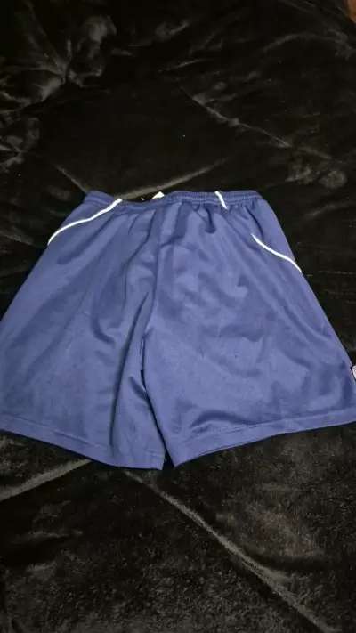 Shorts deportivos azul Adidas Climalite - miniatura 3