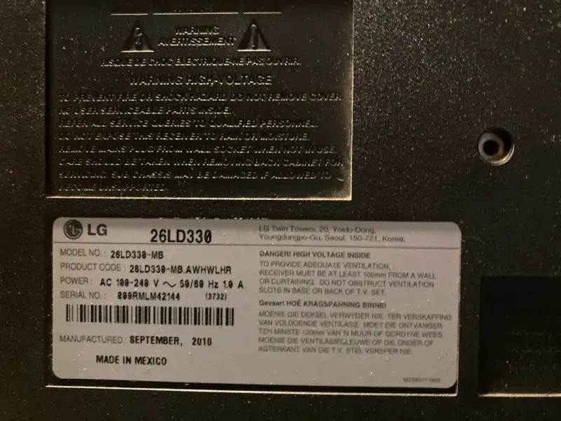 Televisor LG 26 pulgadas modelo 26LD330 - 3