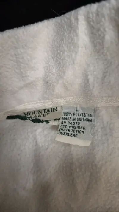 Polerón vintage blanco de poliéster Mountain Lake - miniatura 2