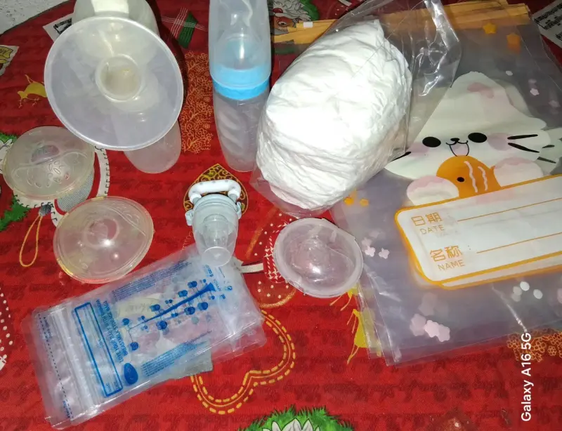 Kit de extracción de leche materna con accesorios