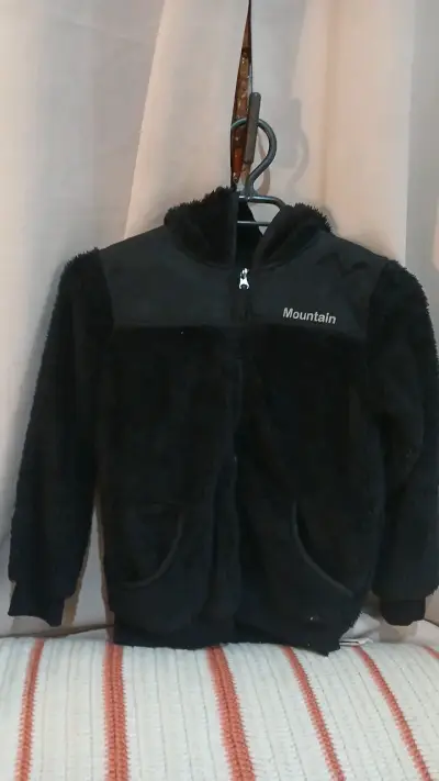 Chaqueta polar negra para niños Mountain talla 10 - miniatura 2