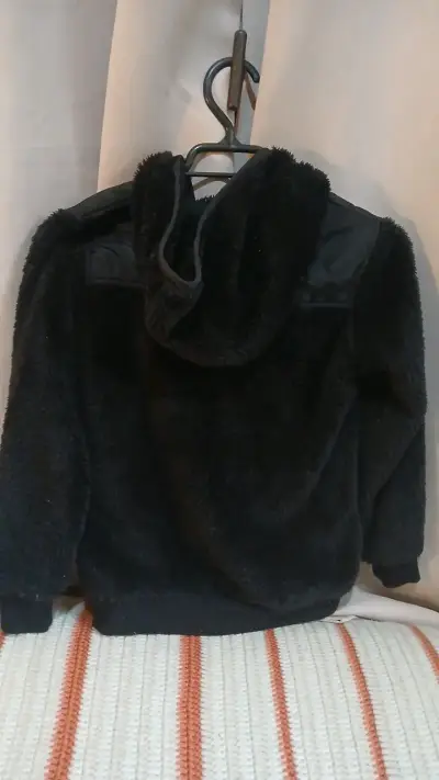 Chaqueta polar negra para niños Mountain talla 10 - miniatura 5