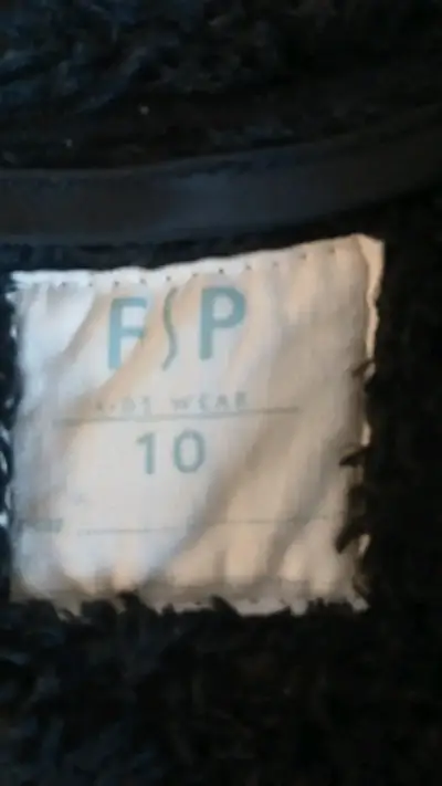Chaqueta polar negra para niños Mountain talla 10 - miniatura 6