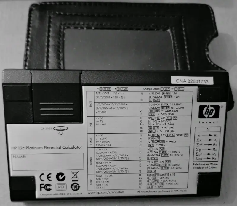 Calculadora Financiera HP 12c Platinum con Estuche - 4