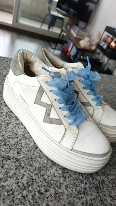 Zapatillas plataforma blancas  MIM #40 - miniatura 1