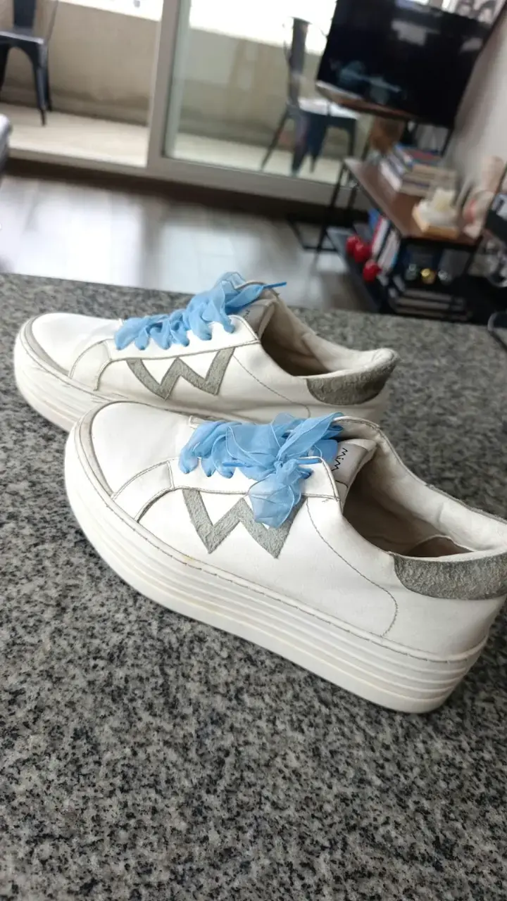 Zapatillas plataforma blancas MIM #40 - 2