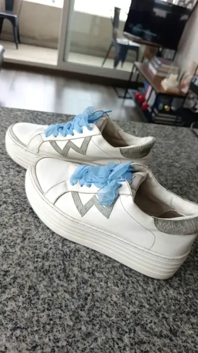 Zapatillas plataforma blancas  MIM #40 - miniatura 2
