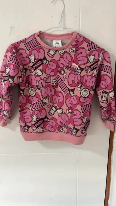 Polerón infantil rosa Puma x Hello Kitty - miniatura 1