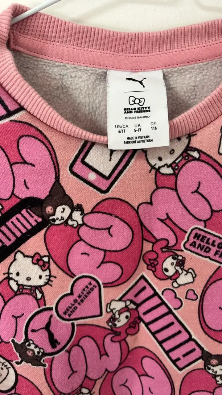 Polerón infantil rosa Puma x Hello Kitty - 2