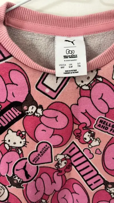 Polerón infantil rosa Puma x Hello Kitty - miniatura 2