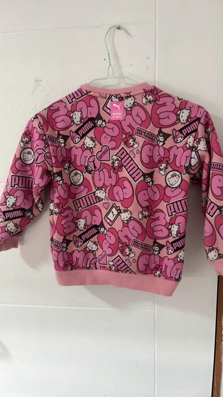 Polerón infantil rosa Puma x Hello Kitty - 3