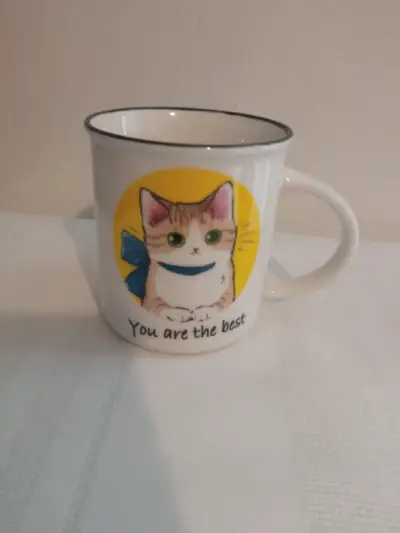 Taza de cerámica con diseño de gato - miniatura 5