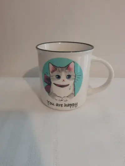 Taza de cerámica con diseño de gato - miniatura 6