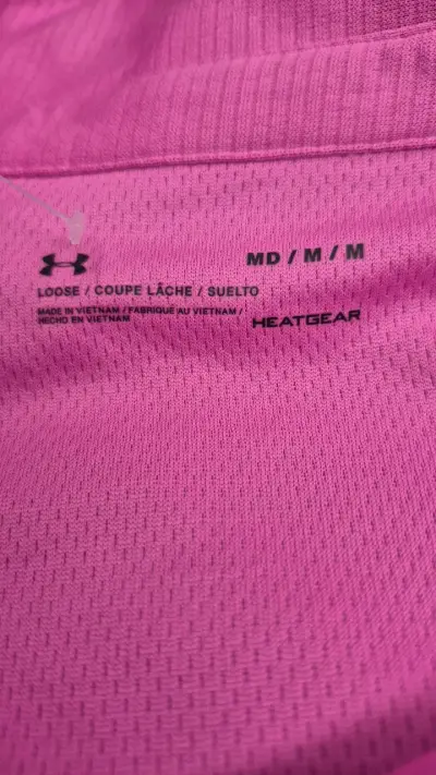 Polera deportiva rosa Under Armour HeatGear - miniatura 2