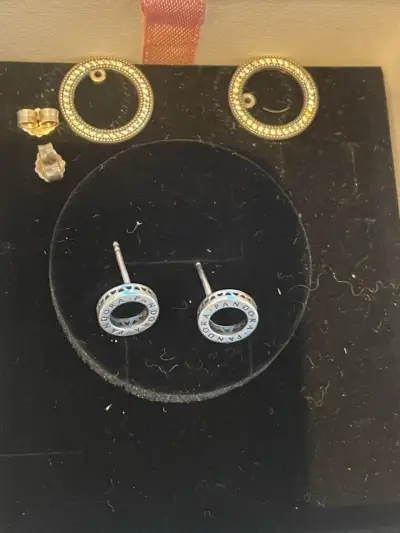 Aros de plata Pandora con diseño circular - miniatura 4