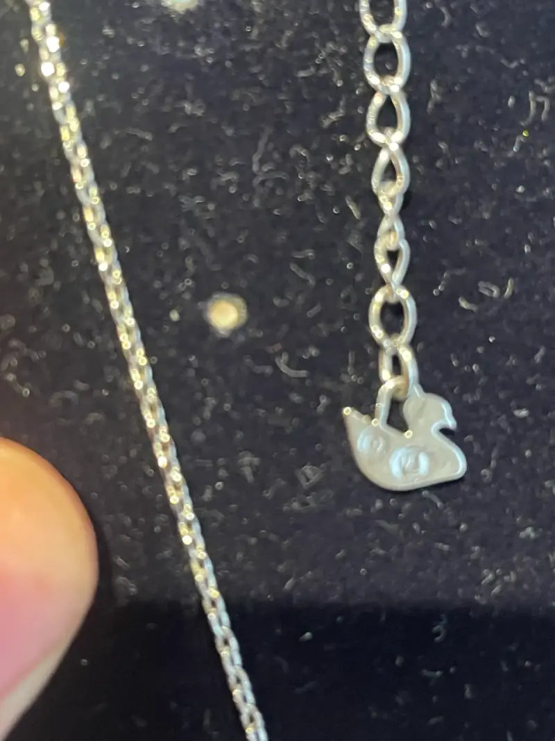 Conjunto de collar y aros con colgante de lágrima - 3