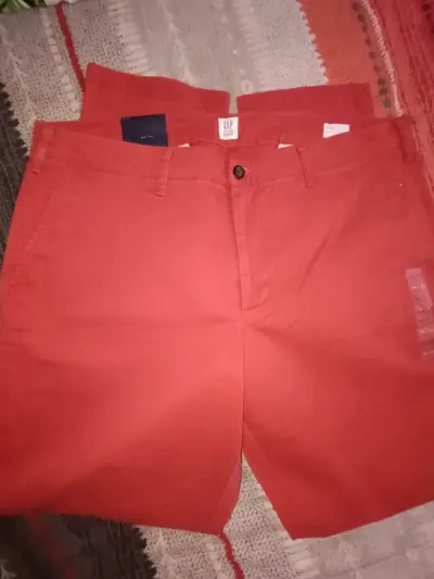 Pantalones rojos slim fit Gap Talla 52 - miniatura 2