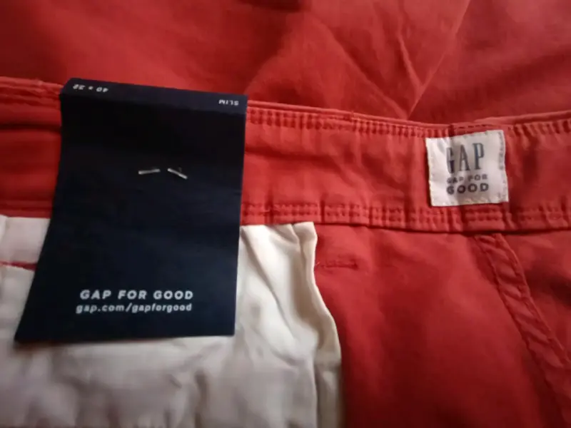Pantalones rojos slim fit Gap Talla 52 - 4