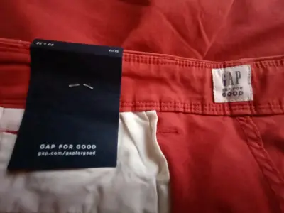 Pantalones rojos slim fit Gap Talla 52 - miniatura 4