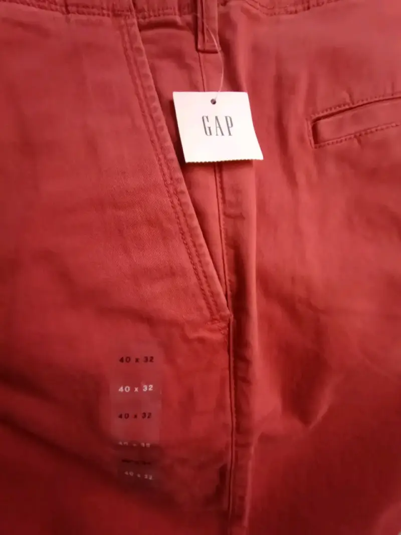 Pantalones rojos slim fit Gap Talla 52 - 5