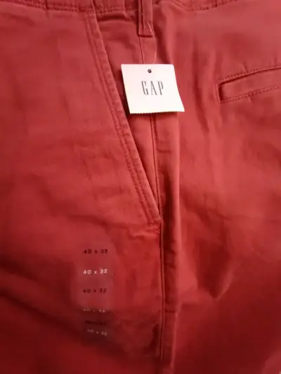 Pantalones rojos slim fit Gap Talla 52 - miniatura 5