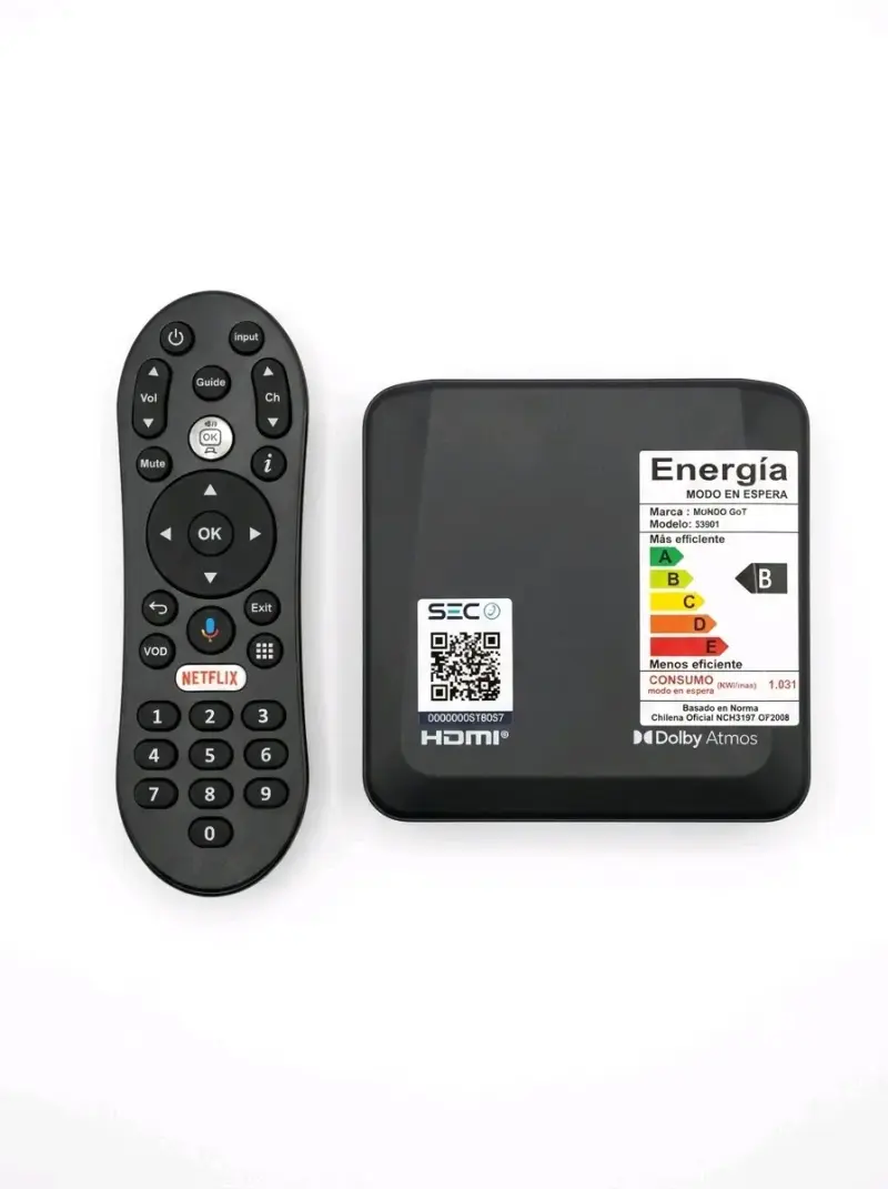 Tv box Mundo Go s3001 con xuper tv