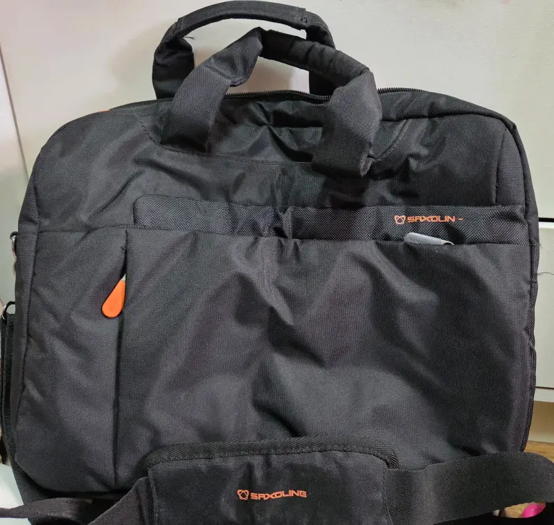 Maletín para laptop negro Saxoline