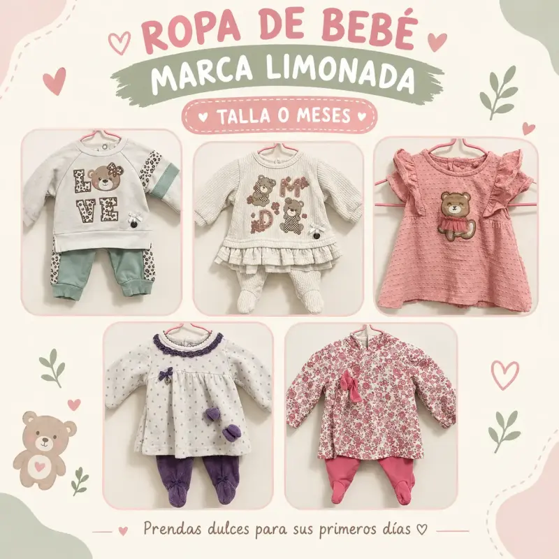 Conjunto de ropa de bebé Limonada talla 0 meses