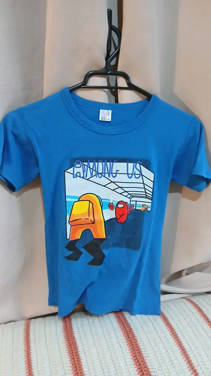 Polera azul Among Us para niños talla 14 - 4