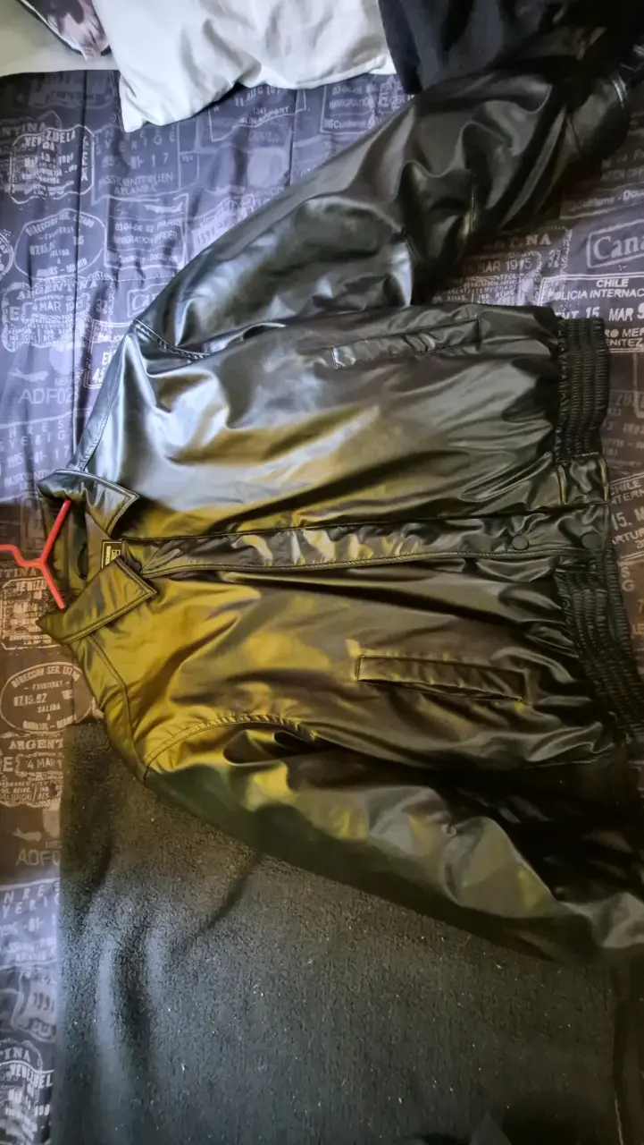Chaqueta de ecocuero negra Americanino XL - 2