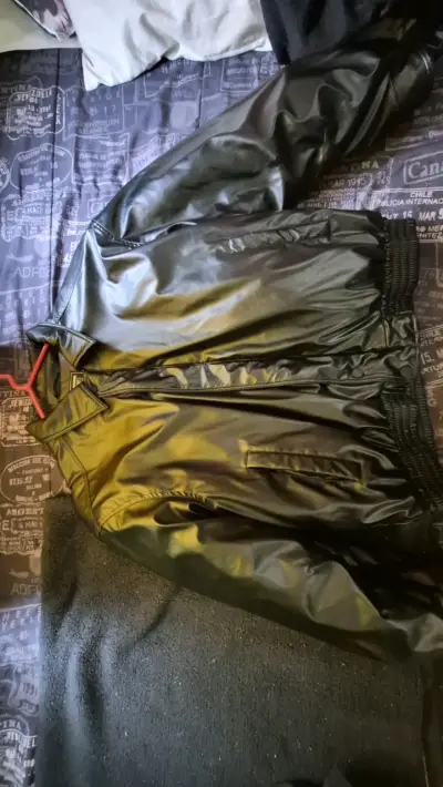 Chaqueta de ecocuero negra Americanino XL - miniatura 2