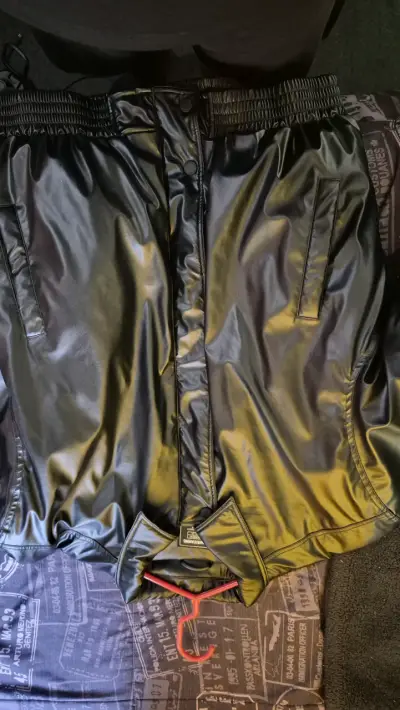 Chaqueta de ecocuero negra Americanino XL - miniatura 3
